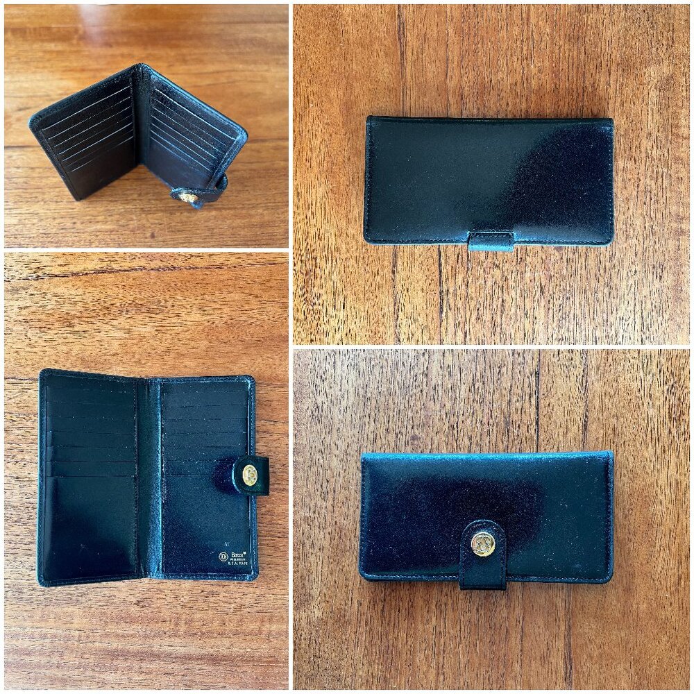 Bosca Black Leather Card Wallet USA